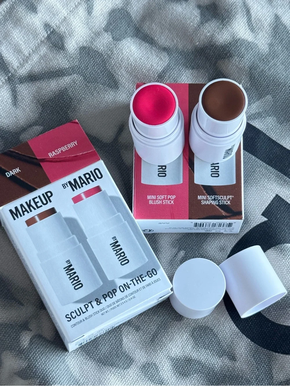 Makeup By Mario Sculpt & Pop On the Go Contour & Blush Stick Duo Set